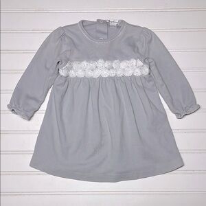 KISSY KISSY EUC 100% Pima Cotton Floral Detail Long Sleeve Dress